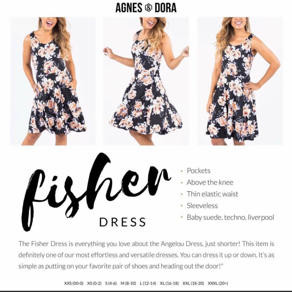 Agnes & Dora Fisher Red Dress w/ Pockets NWT XL - Picture 2 of 7